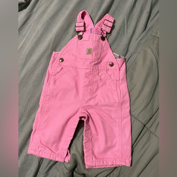 Carhartt Bottoms Baby Girl Pink Carhartt Overalls 3 Months Poshmark